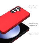 Wholesale Glossy Dual Layer Armor Defender Hybrid Protective Case Cover for Samsung Galaxy S23 FE (Red)
