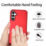 Wholesale Glossy Dual Layer Armor Defender Hybrid Protective Case Cover for Samsung Galaxy S24 5G (Red)
