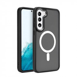 Magnetic Magsafe Enhanced with Stainless Camera Edge & Button Shields Hybrid Cover Case for Samsung Galaxy S24 Plus 5G (Black) Magnetic Magsafe Enhanced with Stainless Camera Edge & Button Shields Hybrid Cover Case for Samsung Galaxy S24 Plus 5G (Black)