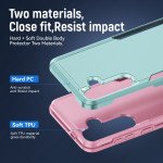 Wholesale Heavy Duty Strong Armor Hybrid Trailblazer Case Cover for Samsung Galaxy S24 Plus 5G (Pink)