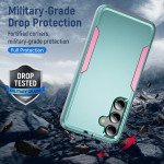 Wholesale Heavy Duty Strong Armor Hybrid Trailblazer Case Cover for Samsung Galaxy S24 Plus 5G (Red)