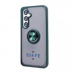 Tuff Slim Armor Hybrid Ring Stand Case for Samsung Galaxy S24 FE (Green)