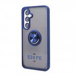 Tuff Slim Armor Hybrid Ring Stand Case for Samsung Galaxy S24 FE (Navy Blue)