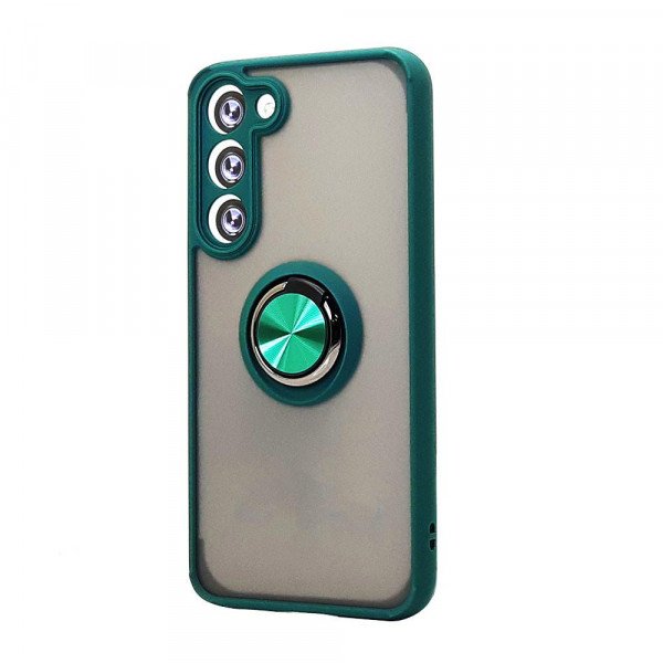 Wholesale Tuff Slim Armor Hybrid Ring Stand Case for Samsung Galaxy S25 Plus 5G (Green)