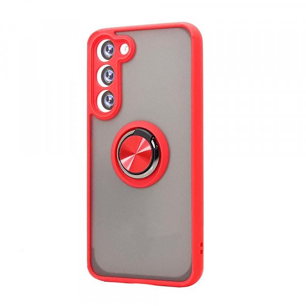 Wholesale Tuff Slim Armor Hybrid Ring Stand Case for Samsung Galaxy S25 5G (Red)