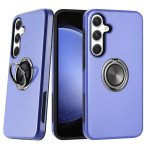 Wholesale Dual Layer Armor Hybrid Stand Ring Case for Samsung Galaxy S25 Plus 5G (Purple)