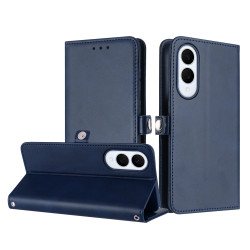 Premium PU Leather Folio Wallet Front Cover Case with Card Holder Slots and Wrist Strap for Samsung Galaxy S25 Edge (Navy Blue) Premium PU Leather Folio Wallet Front Cover Case with Card Holder Slots and Wrist Strap for Samsung Galaxy S25 Edge (Navy Blue)