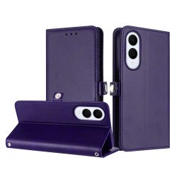 Premium PU Leather Folio Wallet Front Cover Case with Card Holder Slots and Wrist Strap for Samsung Galaxy S25 Edge (Purple) Premium PU Leather Folio Wallet Front Cover Case with Card Holder Slots and Wrist Strap for Samsung Galaxy S25 Edge (Purple)