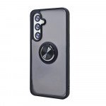 Slim Hybrid Shockproof Phone Case with Kickstand Ring for Samsung Galaxy S25 FE (Black)