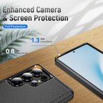 Wholesale Heavy Duty Strong Armor Hybrid Trailblazer Case Cover for Samsung Galaxy S25 Ultra 5G (Black)