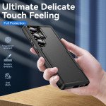 Wholesale Heavy Duty Strong Armor Hybrid Trailblazer Case Cover for Samsung Galaxy S25 Ultra 5G (Black)