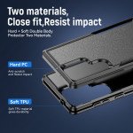 Wholesale Heavy Duty Strong Armor Hybrid Trailblazer Case Cover for Samsung Galaxy S25 Ultra 5G (Black)