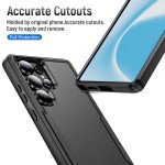 Wholesale Heavy Duty Strong Armor Hybrid Trailblazer Case Cover for Samsung Galaxy S25 Ultra 5G (Black)