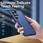 Wholesale Heavy Duty Strong Armor Hybrid Trailblazer Case Cover for Samsung Galaxy S25 Ultra 5G (Navy Blue)