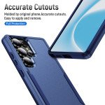 Wholesale Heavy Duty Strong Armor Hybrid Trailblazer Case Cover for Samsung Galaxy S25 Ultra 5G (Navy Blue)