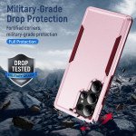 Wholesale Heavy Duty Strong Armor Hybrid Trailblazer Case Cover for Samsung Galaxy S25 Ultra 5G (Pink)