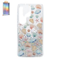 Transparent Clear Glitter Shiny Magnetic MagSafe Phone Case for Samsung Galaxy S26 Ultra (Sea Shell)