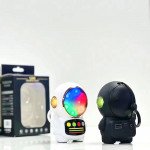 Wholesale Astronaut Figure LED Light Portable Bluetooh Wireless Speaker S280 for Universal Cell Phone And Bluetooth Device (White)