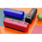Wholesale Loud Sound Portable Bluetooth Speaker with FM Radio and LCD Display - Universal Compatibility S883 for Universal Cell Phone And Bluetooth Device (Red)