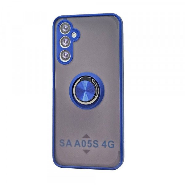 Wholesale Tuff Slim Armor Hybrid Ring Stand Case for Samsung Galaxy A05s (Navy Blue)