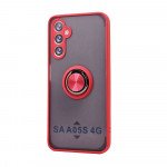 Tuff Slim Armor Hybrid Ring Stand Case for Samsung Galaxy A05s (Red)
