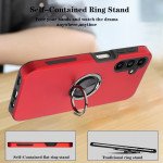 Wholesale Dual Layer Armor Hybrid Stand Ring Case for Samsung Galaxy A14 5G (Red)