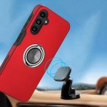 Wholesale Dual Layer Armor Hybrid Stand Ring Case for Samsung Galaxy A14 5G (Red)