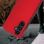 Wholesale Glossy Dual Layer Armor Defender Hybrid Protective Case Cover for Samsung Galaxy A34 5G (Red)