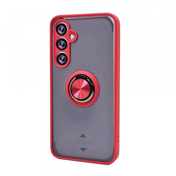 Wholesale Tuff Slim Armor Hybrid Ring Stand Case for Samsung Galaxy A55 5G (Red)