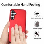 Wholesale Glossy Dual Layer Armor Defender Hybrid Protective Case Cover for Samsung Galaxy A35 5G (Red)