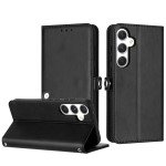 Wholesale Premium PU Leather Folio Wallet Front Cover Case with Card Holder Slots and Wrist Strap for Samsung Galaxy A36 / A56 5G (Black)