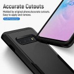 Wholesale Heavy Duty Strong Armor Hybrid Trailblazer Case Cover for Samsung Galaxy S10 Plus (Black)