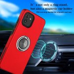 Wholesale Dual Layer Armor Hybrid Stand Ring Case for Samsung Galaxy A04e (Purple)