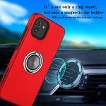 Wholesale Dual Layer Armor Hybrid Stand Ring Case for Samsung Galaxy A04e (Red)