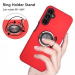 Wholesale Dual Layer Armor Hybrid Stand Ring Case for Samsung Galaxy A24 4G (Red)