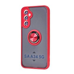 Tuff Slim Armor Hybrid Ring Stand Case for Samsung Galaxy A34 5G (Red) Tuff Slim Armor Hybrid Ring Stand Case for Samsung Galaxy A34 5G (Red)