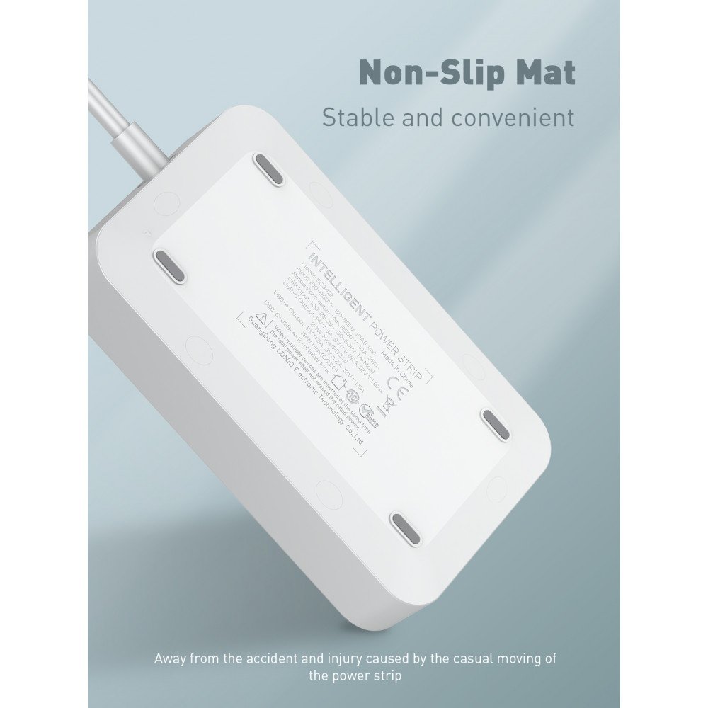 Phone Power Socket Wholesale 3-Outlet Power Socket, 4 USB Ports, 38W Fast Charging USB-C ...