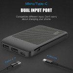 Wholesale USB/Type-C Outputs Ultra Slim 5000mAh Universal Battery Pack Portable Charger Power Bank SL05DD for Universal Cell Phone And Devices (White)