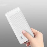 Wholesale Type-C Output Ultra Slim 10000mAh Universal Battery Pack Portable Charger Power Bank for Universal Cell Phone And Devices (White)