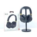 Wholesale HD Sound with Soft Cushion Earcup Bluetooth Wireless Foldable Headphone Headset with Built in Mic and FM Radio SN-55 for Universal Cell Phone And Bluetooth Device (Black)