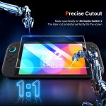 Wholesale Premium HD Clear 9H Tempered Glass Screen Protector with Anti-Scratch Technology and Installation Kit for Nintendo Switch 2 (Clear)