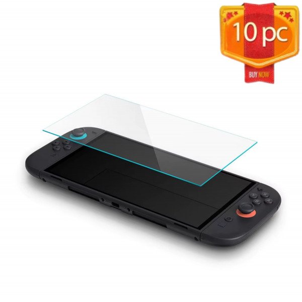 Wholesale 10-Pack Premium HD Clear Tempered Glass Screen Protector - 9H Hardness Anti-Scratch Bubble-Free Protection for Nintendo Switch 2 (Clear)