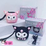 Wholesale Adorable Cartoon Bluetooth Speaker with FM Radio and SD Card Slot - Portable Wireless Audio for All Devices T-33 for Universal Cell Phone And Bluetooth Device (Pink)