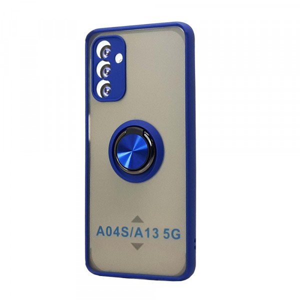 Wholesale Tuff Slim Armor Hybrid Ring Stand Case for Samsung Galaxy A04e (Blue)