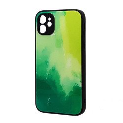 Bumper Edge Protection Abstract Pastel Color TPU Cover Case for Apple iPhone 11 [6.1] (Black)