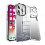 Transparent Armor Clear Gradient Color Cover Case for Apple iPhone 11 [6.1] (Black)