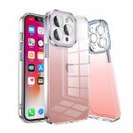 Transparent Armor Clear Gradient Color Cover Case for Apple iPhone 11 [6.1] (Red)