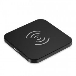 Slim and Simple 10W Max Fast Wireless Charging Pad T511 for Universal Qi Compatible Phone Device (Black)
