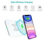 Wholesale Slim and Simple 10W Max Fast Wireless Charging Pad T511 for Universal Qi Compatible Phone Device (White)