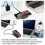 Wholesale 15W Fast Wireless Charging Pad with Intelligent Recognition and Charger Adapter T527 for Universal Qi Compatible Phone Device (Black)